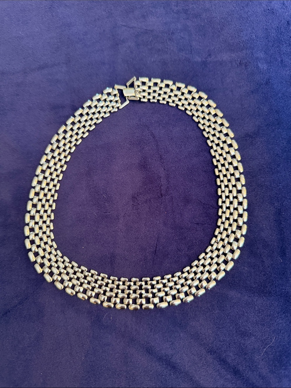 Classic Silver-Tone Multi-Strand Chain Necklace